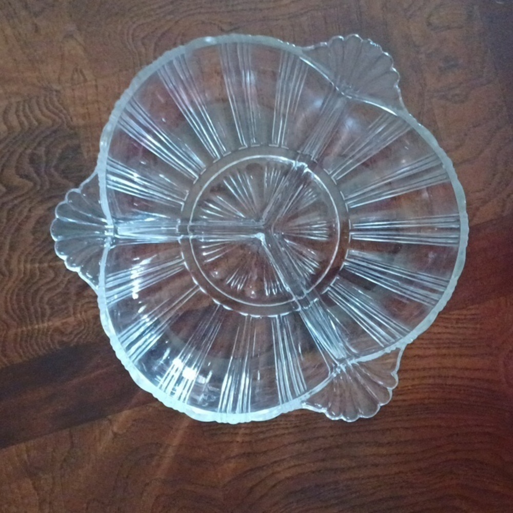 1936 Glass candy dish